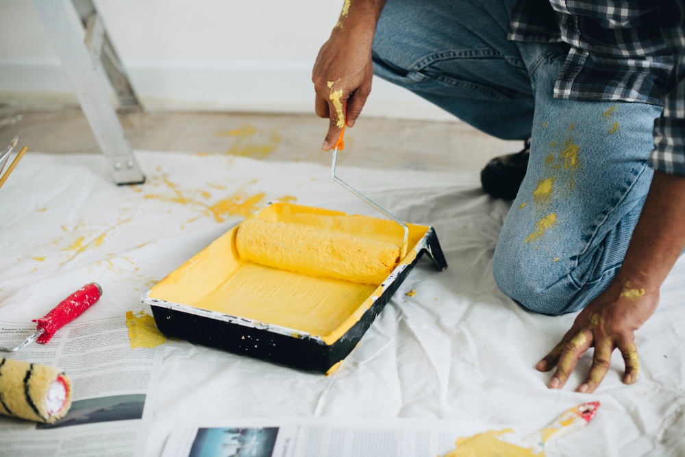 Professional interior painting process in Orlando FL